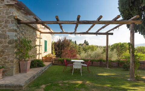 Villa Poggiospinoso: Proprietà, Pergola, Cortile, Backyard, Costruzione, Casa, Immobiliare, Giardino, Estate, Erba