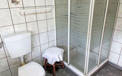Brigitte: Idraulico Fixture, Pavimento, Bagno, Pavimentazione, Idraulico, Gabinetto, Toilet Seat, Doccia Porta, Piastrella, Doccia