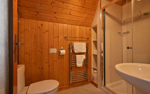 Birchwood Cottage: Proprietà, Idraulico Fixture, Lavello, Rubinetto, Bagno, Legna, Soffione Doccia, Interior Design, Gabinetto
