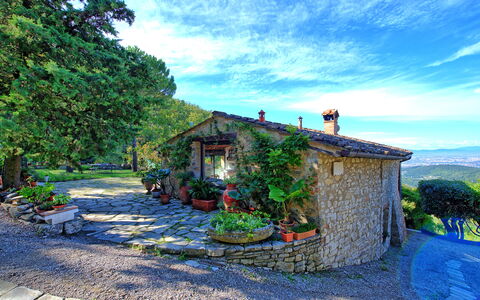 Villa Ancora: Pianta, Casa, Dipingere, Area Rurale, Arte, Giardino, Villetta, Vaso Di Fiori, Vernice, Villaggio