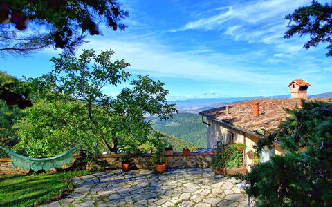 Villa Ancora: Albero, Casa, Hill Station, Area Rurale, Pendenza, Villaggio, Tetto, Giardino, Dipingere, Cobblestone