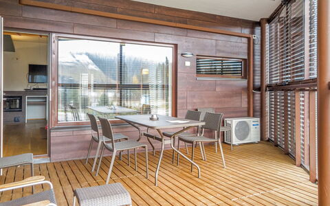Tahko Spa Suites Orange a 8: Legna, Inverno, Neve, Casa, Villetta, Congelamento, Raccordo, Log Cabin, Ghiaccio