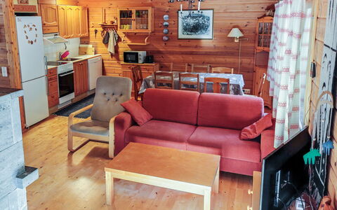 Ylläskuru D 2: Legna, Mobilia, Villetta, Casa, Soggiorno, Soffitto, Camera, Log Cabin, Color Legno, Divano