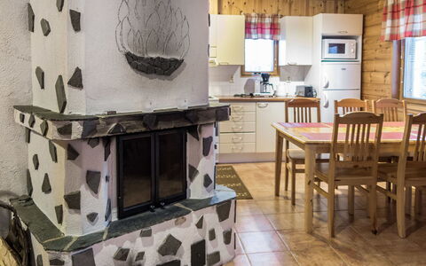 Lapinkulta B: Legna, Mobilia, Villetta, Log Cabin, Focolare, Latifoglie, Color Legno, Sedia, Soggiorno, Inverno