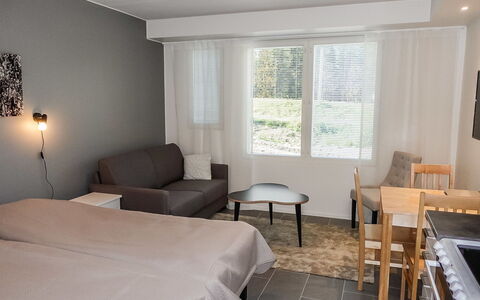 Skistar 105: Mobilia, Interior Design, Pavimento, Pavimentazione, Parete, Legna, Camera, Letto, Soffitto, Camera Da Letto