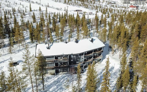 Ylälänsi 3 As 2: Neve, Inverno, Congelamento, Larice, Pine Famiglia, Log Cabin