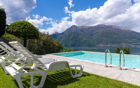 Varenna 642: Acqua, Nube, Cielo, Piscina, Montagna, Verde, Pianta, Paesaggio Naturale, Mobili Da Esterno, Albero
