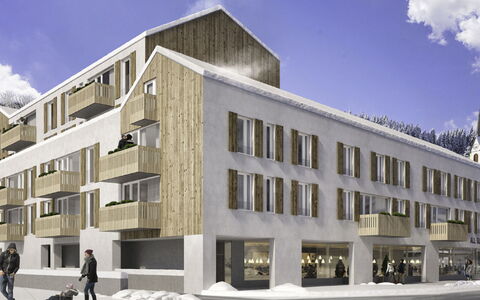 Typ 2 All Suite Innallfi 6P: Nube, Cielo, Costruzione, Proprietà, Urban Design, Neve, Facciata, Edificio Commerciale, Immobiliare, Finestra