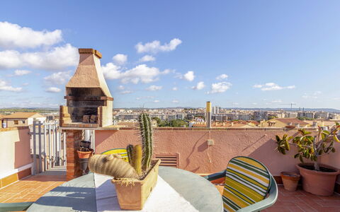 Torrepuerto: Cielo, Nube, Pianta, Costruzione, Azzurro, Vaso Di Fiori, Mobili Da Esterno, Shade, Tempo Libero
