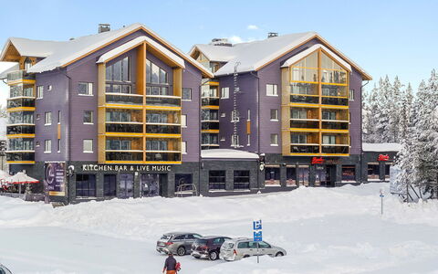 Levin Kunkku B5: Appartamento, Edificio Commerciale, Uso Misto, Condominio, Hotel, Street Luce, Inverno, Quartier Generale