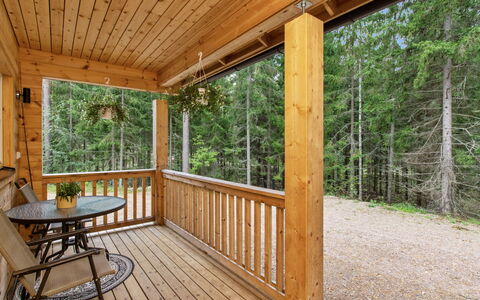 Kaitaranta: Legna, Villetta, Log Cabin, Foresta, Capannone, Edifici Giardino, Larice, Woodland, Color Legno