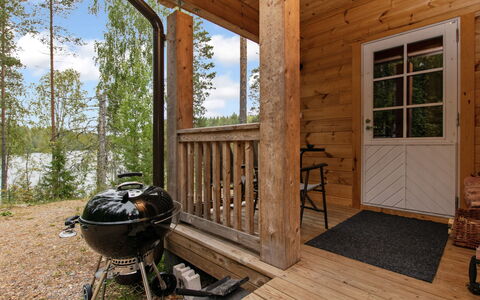 Kaitaranta: Legna, Villetta, Log Cabin, Foresta, Capannone, Edifici Giardino, Larice, Woodland, Color Legno