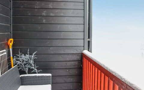 Skivillas 61 Ukkohalla (B1): Legna, Casa, Neve, Villetta, Casa, Inverno, Tetto, Congelamento, Raccordo, Pendenza