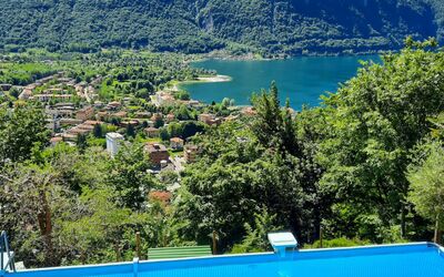 Porlezza 84: Acqua, Cielo, Risorse Idriche, Blu, Montagna, Piscina, Azzurro, Natura, Paesaggio Naturale, Corpo D'Acqua