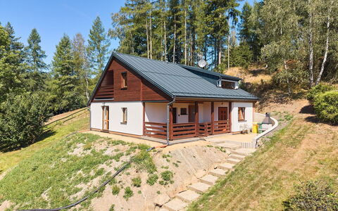 Kyjov U Krásné Lípy: Casa, Villetta, Casa, Tetto, Area Rurale, Log Cabin, Raccordo, Larice, Agriturismo, Estate