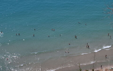 Ventimiglia 633: Acqua, Costiera E Morfologie Oceanic, Spiaggia, Wind Wave, Paesaggio, Sabbia, Riva, Orizzonte