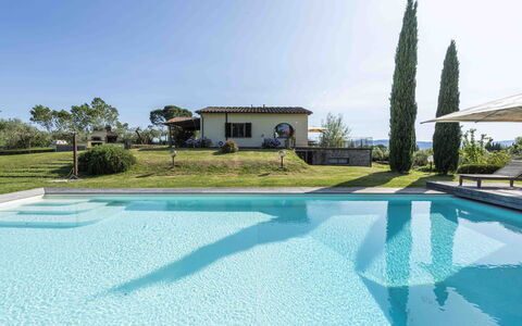 Casina Dell'acquaborra: Blu, Piscina, Ricorrere, Materiale Composito, Eco Hotel, Shade, Tempo Libero, Estate, Villa, Mobili Da Esterno