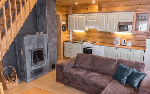 Kätkä: Legna, Neve, Villetta, Inverno, Tetto, Casa, Congelamento, Log Cabin, Raccordo, Pendenza