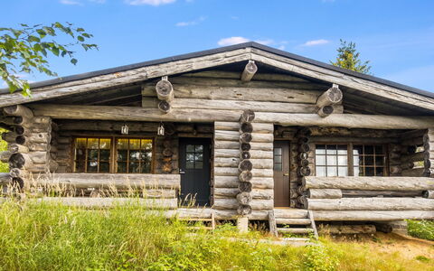 Vilkkuna 20 a: Legna, Villetta, Log Cabin, Foresta, Capannone, Edifici Giardino, Larice, Woodland, Color Legno