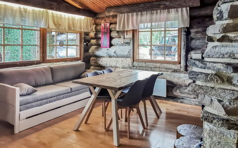 Vilkkuna 20 a: Legna, Villetta, Log Cabin, Foresta, Capannone, Edifici Giardino, Larice, Woodland, Color Legno