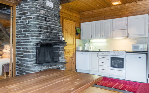 Vilkkuna 20 a: Legna, Villetta, Log Cabin, Foresta, Capannone, Edifici Giardino, Larice, Woodland, Color Legno
