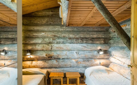 Vilkkuna 20 a: Legna, Villetta, Log Cabin, Foresta, Capannone, Edifici Giardino, Larice, Woodland, Color Legno