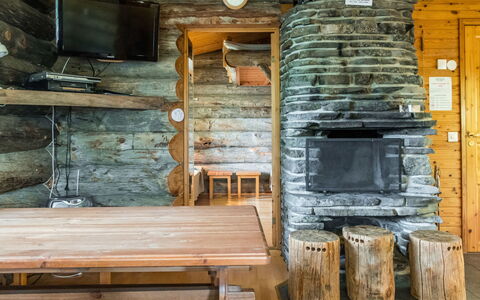 Vilkkuna 20 a: Legna, Villetta, Log Cabin, Foresta, Capannone, Edifici Giardino, Larice, Woodland, Color Legno