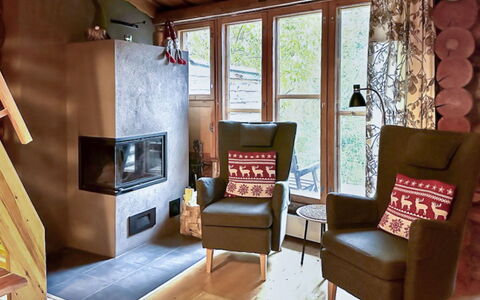 Salmikankaan Kelo D2: Legna, Neve, Villetta, Inverno, Tetto, Casa, Congelamento, Log Cabin, Raccordo, Pendenza