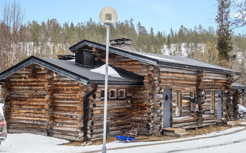 Salmikankaan Kelo D2: Legna, Neve, Villetta, Inverno, Tetto, Casa, Congelamento, Log Cabin, Raccordo, Pendenza