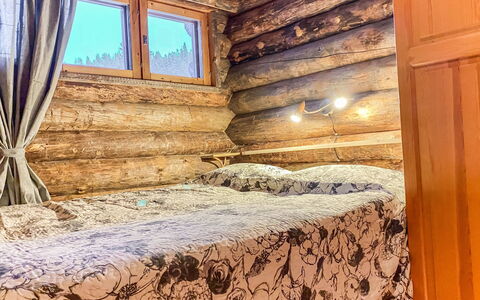 Salmikankaan Kelo D2: Legna, Neve, Villetta, Inverno, Tetto, Casa, Congelamento, Log Cabin, Raccordo, Pendenza