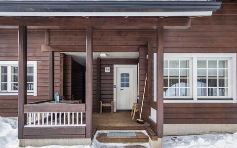 Välitie 4 F 14: Legna, Villetta, Log Cabin, Foresta, Capannone, Edifici Giardino, Larice, Woodland, Color Legno
