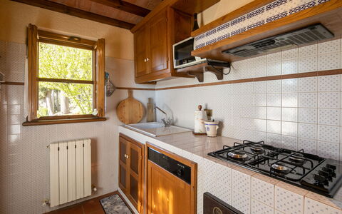 Casa Del Colle: Controsoffitto, Cabinetry, Proprietà, Finestra, Elettrodomestico Da Cucina, Stufa A Gas, Cucina Stufa, Cucina, Legna, Costruzione