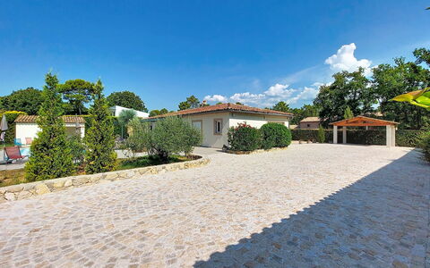 Villa D'Allongue: Flagstone, Driveway, Cobblestone, Shade, Calcestruzzo, Giardino, Landscaping, Piastrella, Design, Passerella