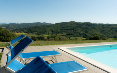 Villa Lugnano: Cielo, Acqua, Blu, Verde, Azzurro, Piscina, Albero, Shade, Pianta, Mobili Da Esterno