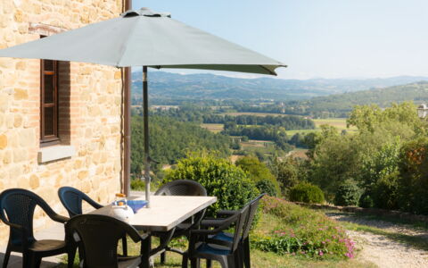 Villa Lugnano: Pianta, Proprietà, Mobilia, Tavolo, Costruzione, Cielo, Tavolo Esterno, Shade, Sedia, Albero