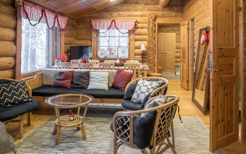 Mänty: Legna, Neve, Villetta, Inverno, Tetto, Casa, Congelamento, Log Cabin, Raccordo, Pendenza