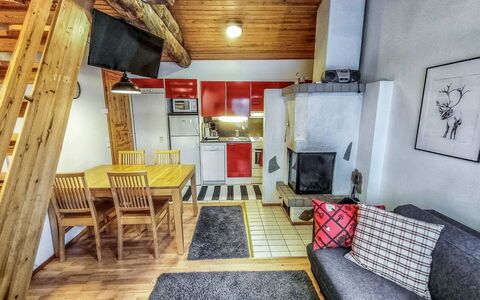 Rukaköngäs 24: Legna, Neve, Villetta, Inverno, Tetto, Casa, Congelamento, Log Cabin, Raccordo, Pendenza