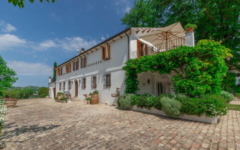 Villa La Picena: Pianta, Cielo, Nube, Costruzione, Finestra, Albero, Casa, Porta, Lotto, Vegetazione