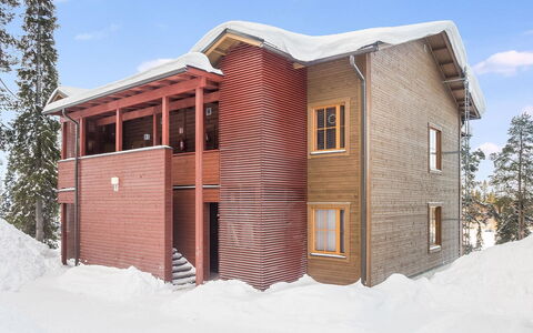 Länsirinne B5: Legna, Neve, Villetta, Inverno, Tetto, Casa, Congelamento, Log Cabin, Raccordo, Pendenza