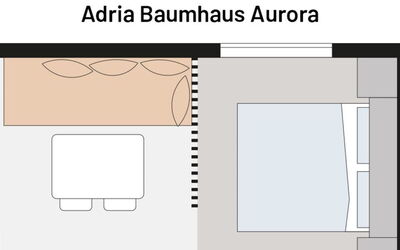 Alloggio:&nbsp;Premium Baumhaus mit 1 Schlafzimmer 100.6