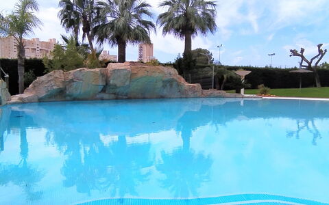 Bitacoras: Acqua, Nube, Cielo, Piscina, Pianta, Albero, Azzurro, Paesaggio Naturale, Arecales, Materiale Composito
