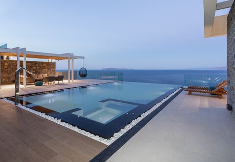 Nereid Luxury Villa: Acqua, Cielo, Mobilia, Piscina, Costruzione, Azzurro, Casa, Lettino, Legna, Mobili Da Esterno