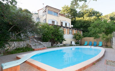 Massa Lubrense 152: Acqua, Pianta, Costruzione, Proprietà, Cielo, Piscina, Azzurro, Albero, Shade, Finestra