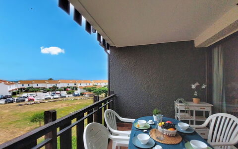 Le Barcarès 966: Appartamento, Balcone, Condominio, Shade, Recinzione, Mobili Da Esterno