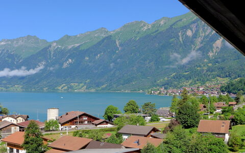 Brienz Sunset: Acqua, Cielo, Risorse Idriche, Giorno, Montagna, Azzurro, Highland, Costruzione, Vegetazione, Lago