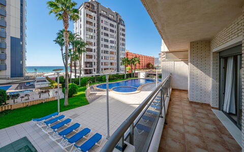 Bahia del Sol: Appartamento, Materiale Composito, Condominio, Hotel, Ricorrere, Idraulico Fixture, Balcone