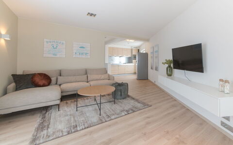 Alaska Beach with Terrace: Divano, Mobilia, Costruzione, Comfort, Legna, Televisione, Sala, Casa, Interior Design