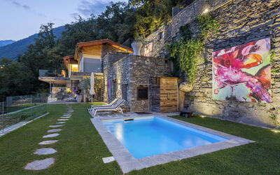 Ronco Sopra Ascona 66: Pianta, Costruzione, Giorno, Proprietà, Cielo, Acqua, Azzurro, Nube, Piscina, Albero