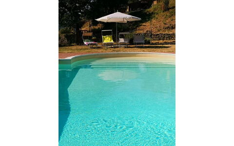 La Casa nel Borgo: Acqua, Azzurro, Rettangolo, Ombrello, Piscina, Costruzione, Shade, Mobili Da Esterno, Tempo Libero, Tinte E Ombre