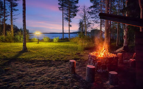 Oravajärven Talo (Ent. Suomela): Natura, Paesaggio, Calore, Tronco, Sera, Crepuscolo